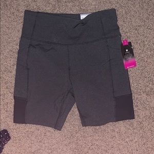 High waisted gray shorts